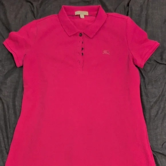 Burberry Tops - Authentic Pink BURBERRY Polo Shirt Womens Size S (690.00 Retail)
